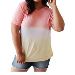 NEW FSL block tee shirt in pink